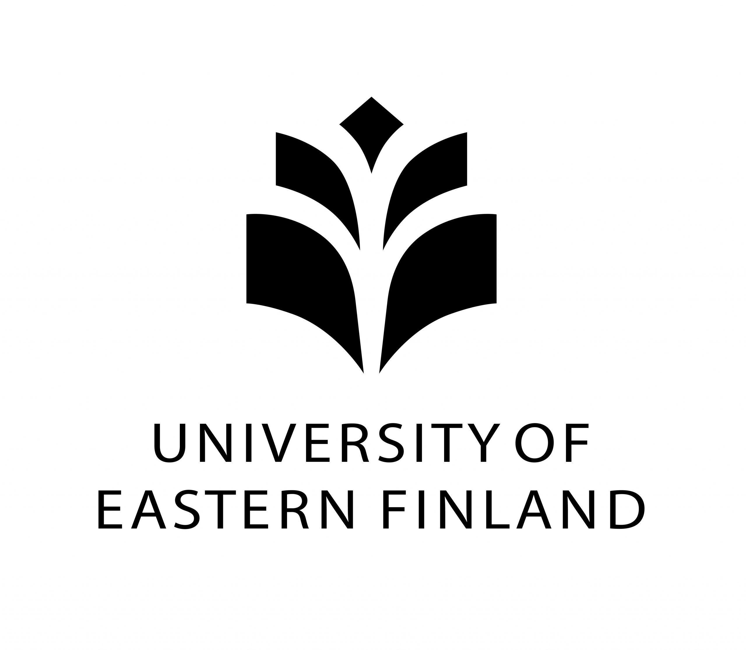 Itä-Suomen yliopiston mustavalkoinen logo