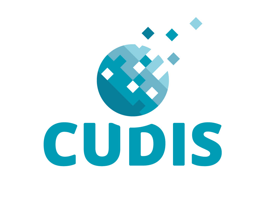 Sinivalkoinen CUDIS logo 