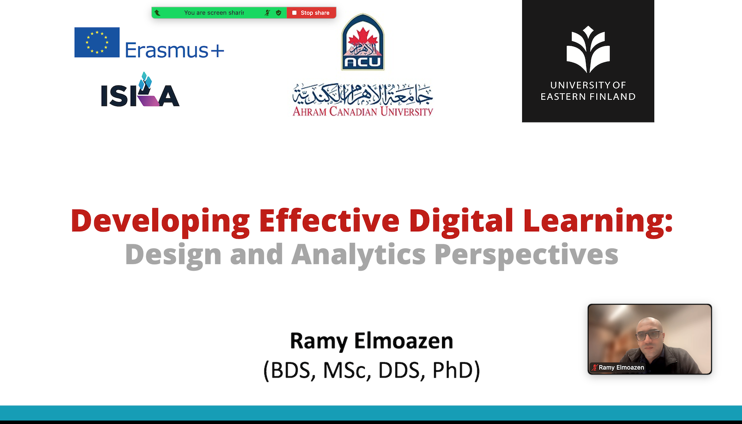 Presenting ISILA’s Vision at Ahram Canadian University in Cairo ...