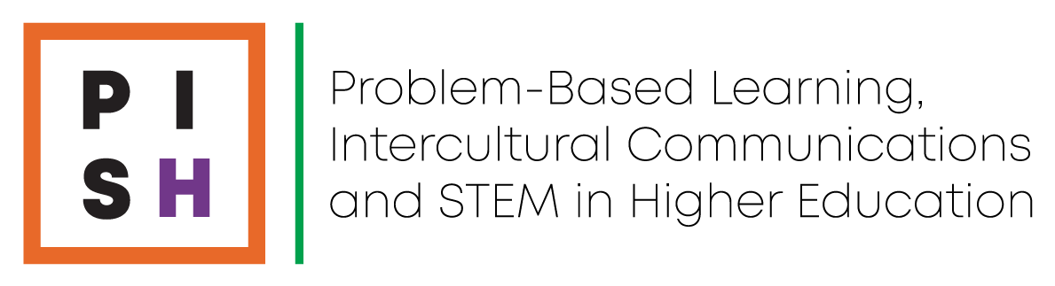 PISH logo. Problem-based learning, Intercultural communication, STEM in Higher education