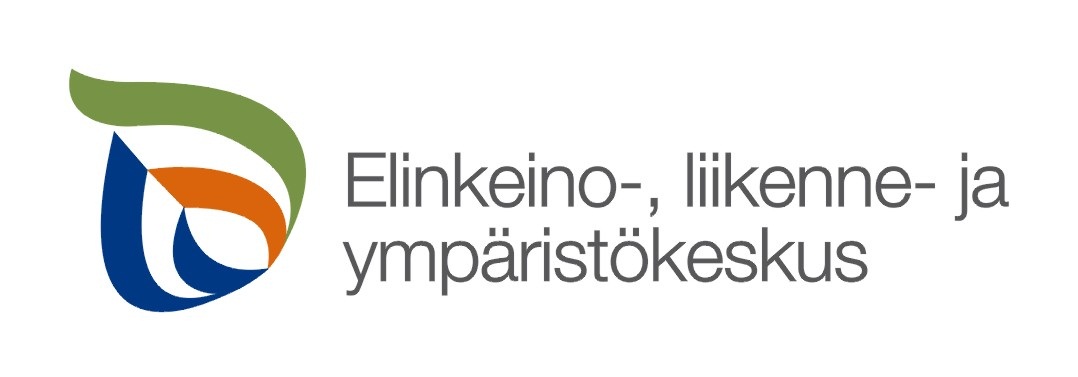 Elinkeino-, liikenne- ja ympäristökeskuksen logo.
