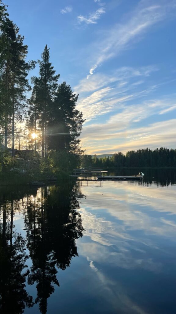 Lake and dock