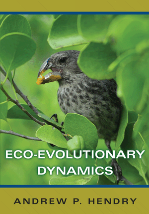 Eco-evolutionary dynamics -kirjan kansi.