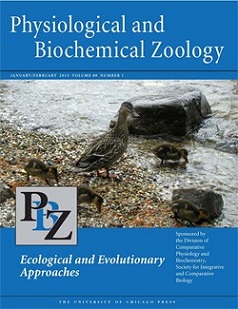 Physiological and Biological Zoology -lehden kansi.