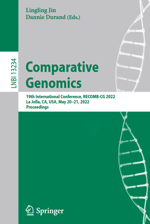 Comparative genomics -konferenssijulkaisun kansi.