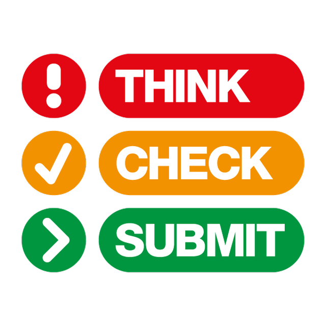 Think. Check. Submit. logo