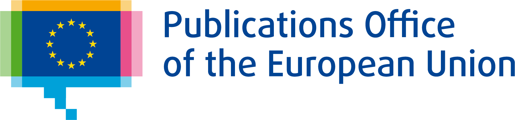 Euroopan unionin julkaisutoimiston logo. The logo of the publications office of EU.