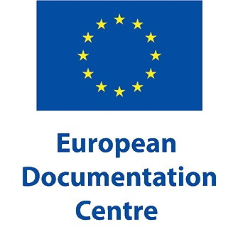 EU-tallekirjastojen logo. The logo of European documentation centres.