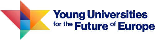 Young Universities for the Future of Europe yhteenliittymän logo. The logo of YUFE.