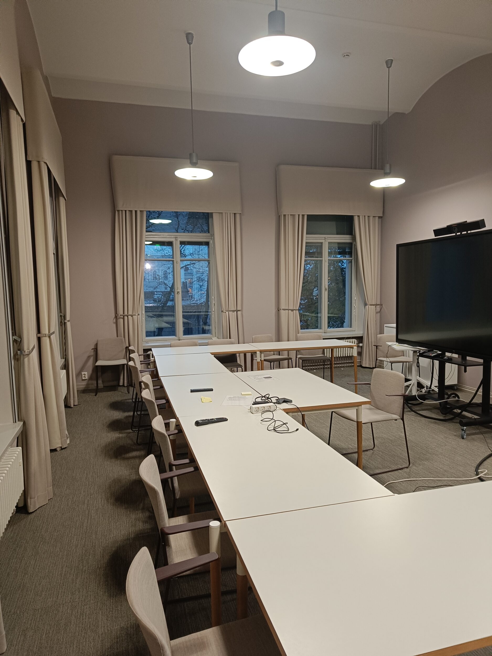 Picture of meeting room at National Library of FInland.