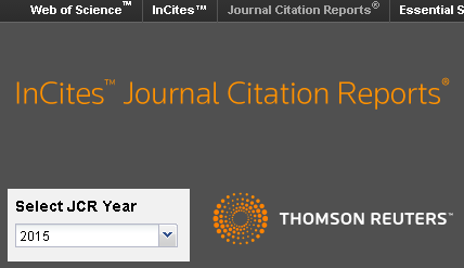 Decorative image. Screen capture on Journal Citation Reports database.
